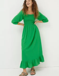 FatFace Adele Shirred Midi Dress|Women Dresses