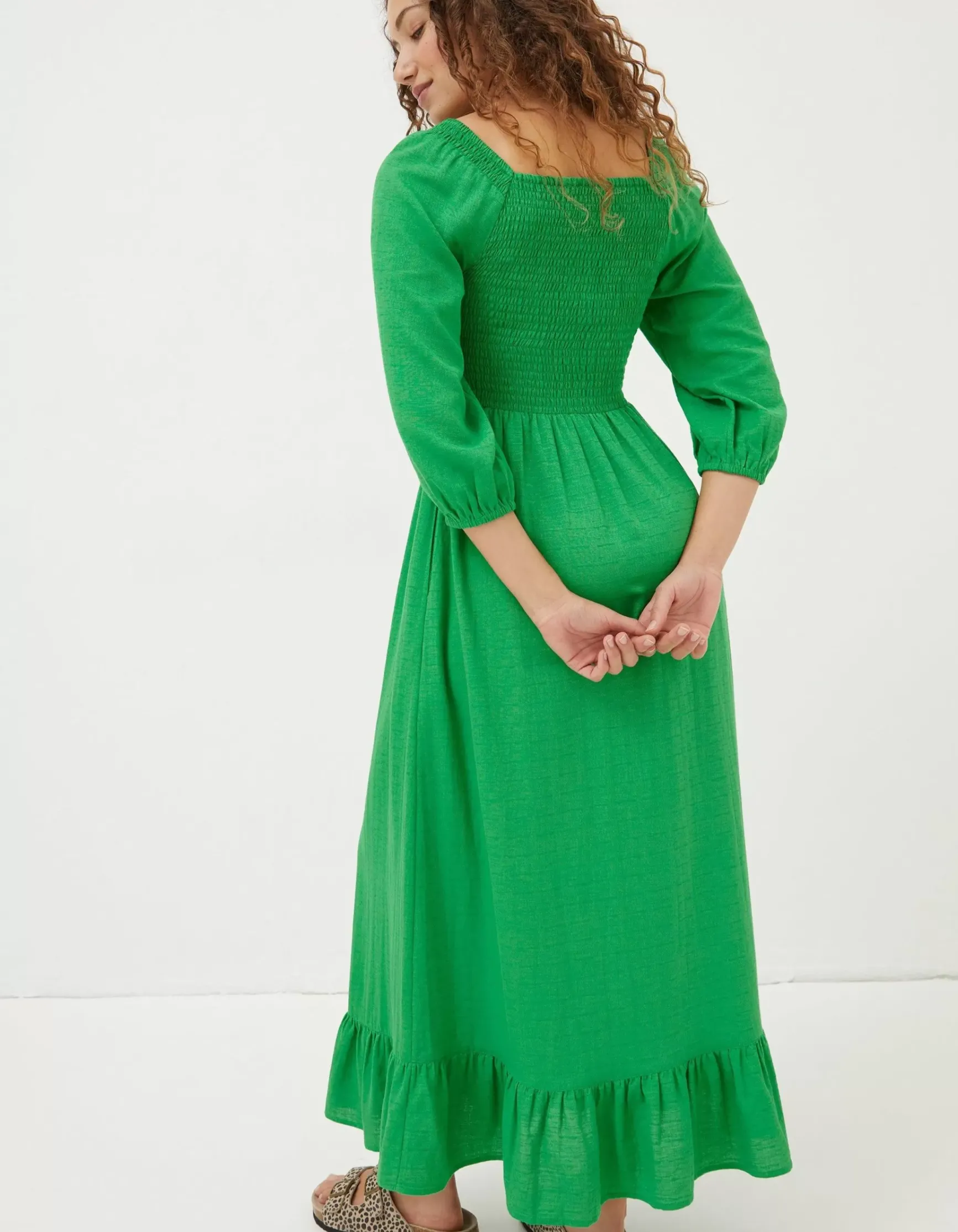FatFace Adele Shirred Midi Dress|Women Dresses