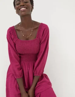 FatFace Adele Shirred Midi Dress|Women View All