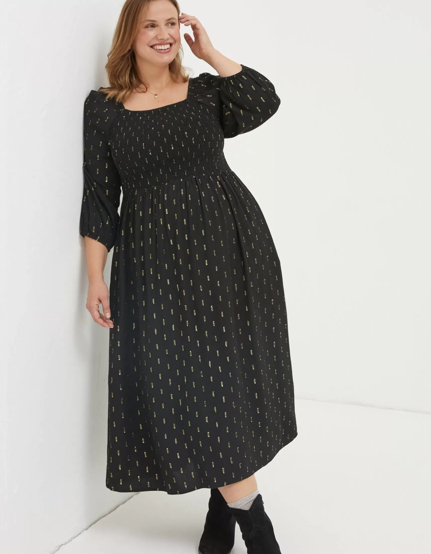 FatFace Adele Sparkle Midi Dress|Women View All