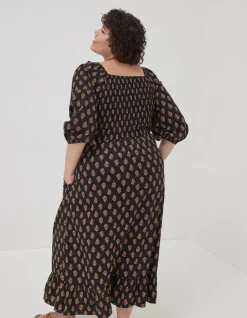 FatFace Adele Woodblock Midi Dress|Women Dresses