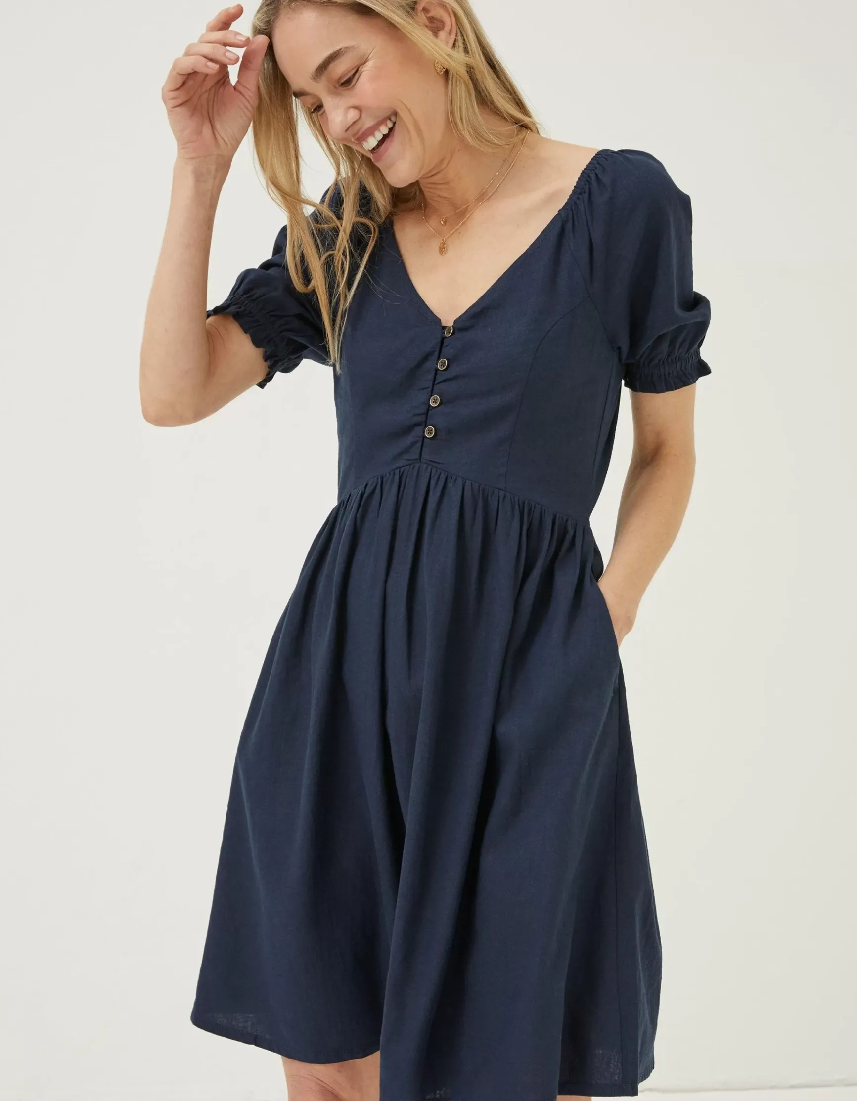 FatFace Aideen Linen Dress|Women Dresses