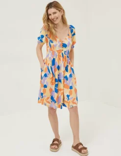 FatFace Aideen Stencil Floral Dress|Women Dresses