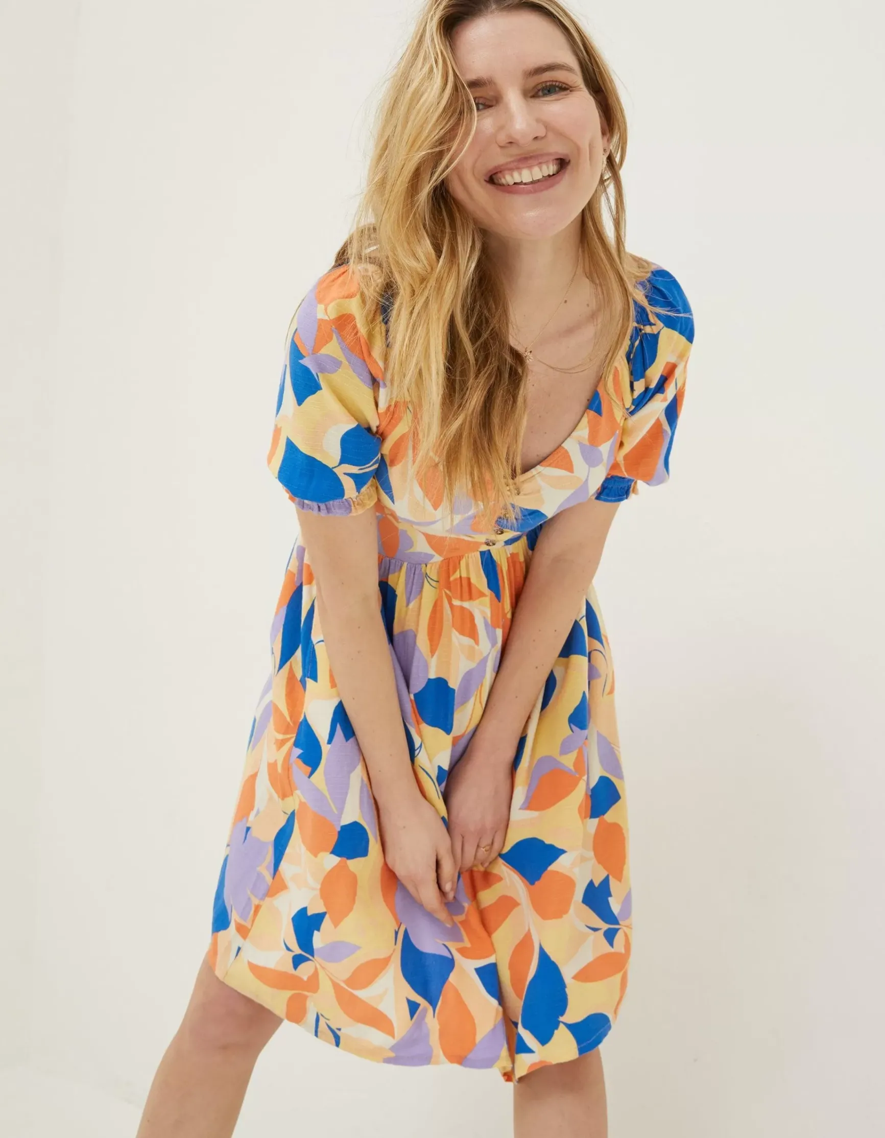 FatFace Aideen Stencil Floral Dress|Women Dresses