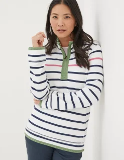 FatFace Airlie Breton Stripe Sweatshirt|Women View All