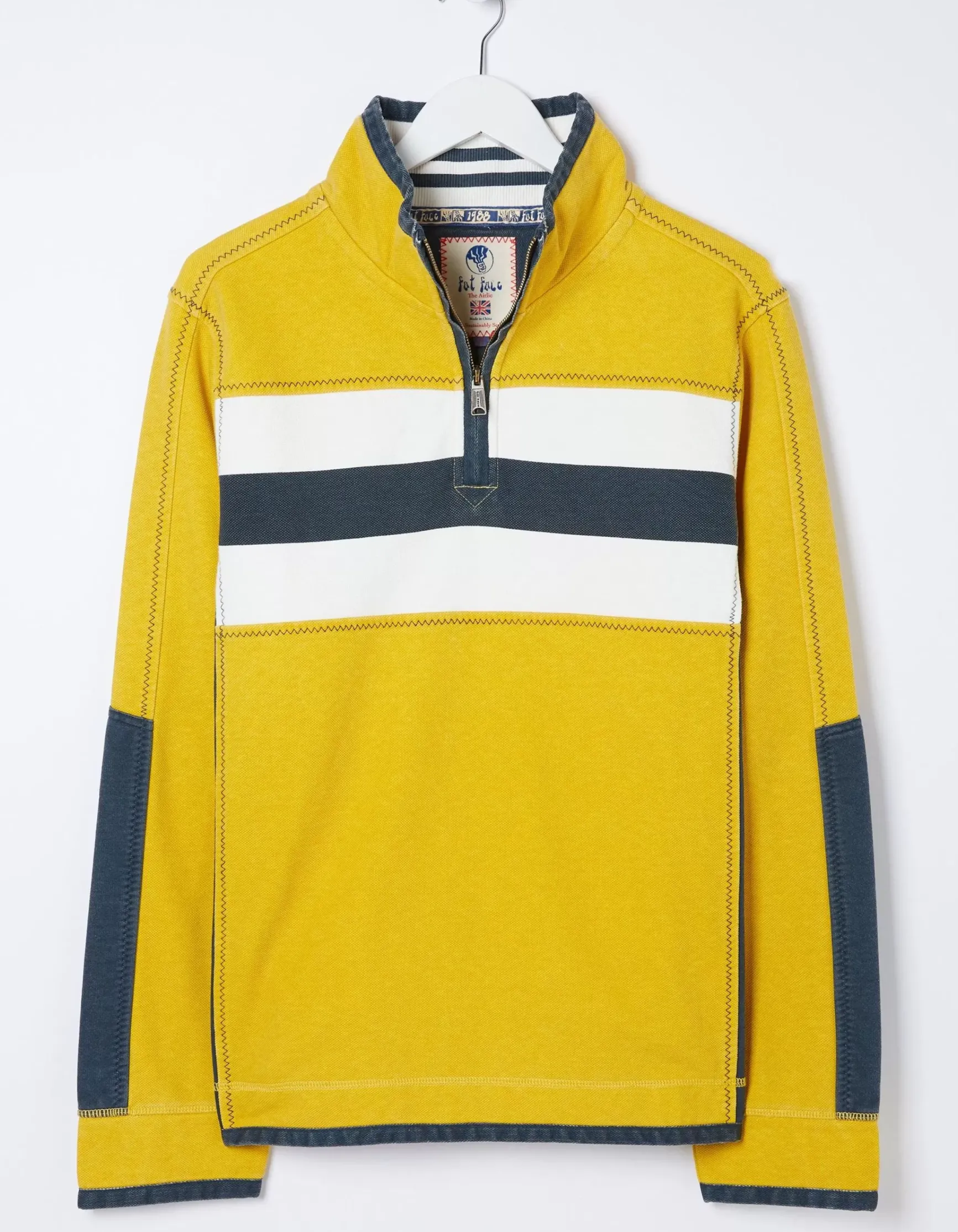 FatFace Airlie Chest Stripe Sweatshirt|Men View All