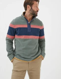 FatFace Airlie Chest Stripe Sweatshirt|Men Sweatshirts & Hoodies
