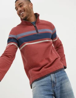 FatFace Airlie Chest Stripe Sweatshirt|Men View All