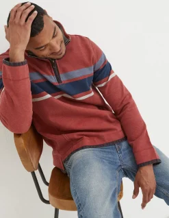 FatFace Airlie Chest Stripe Sweatshirt|Men View All