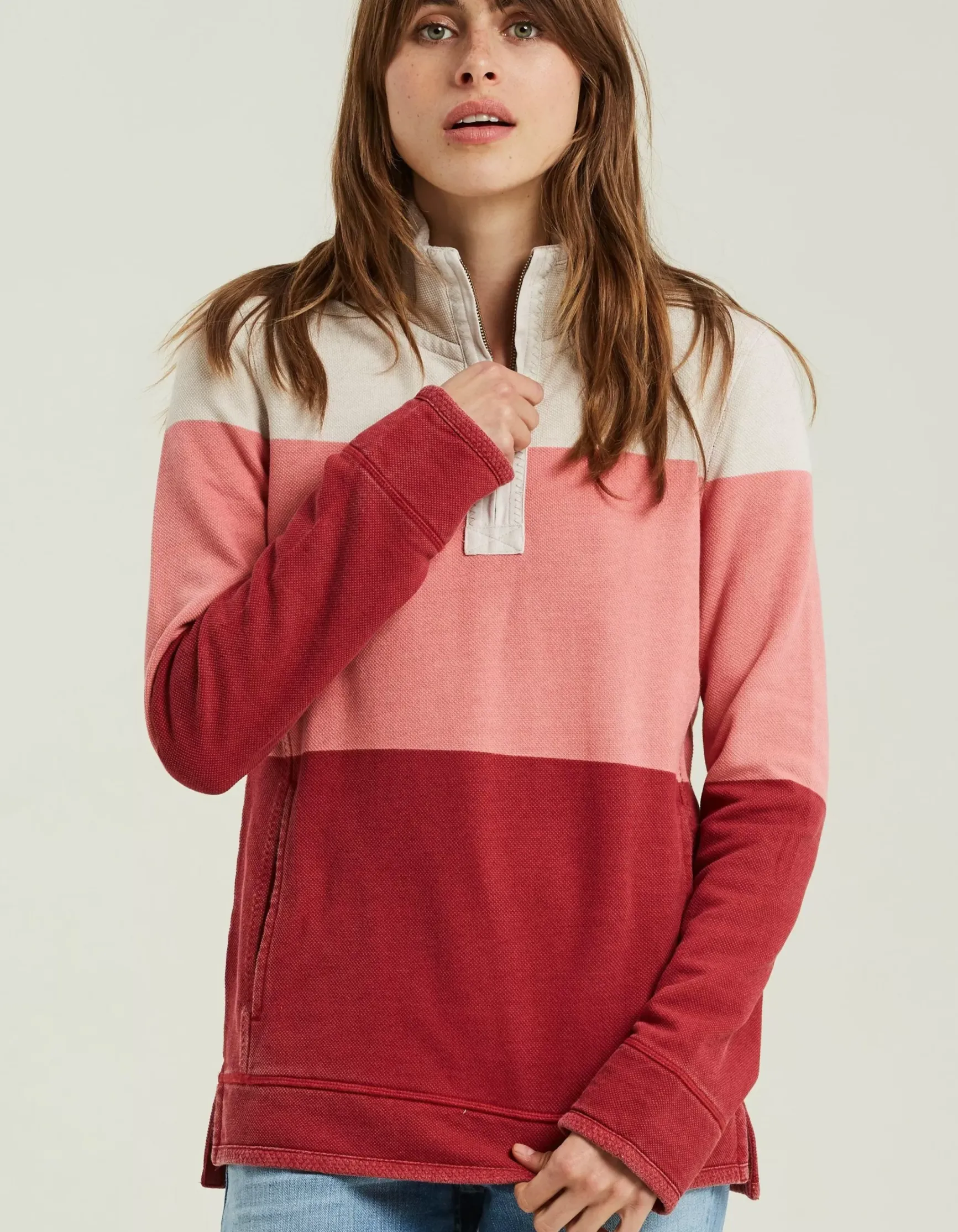 FatFace Airlie Colour Block Sweat|Women Sweatshirts & Hoodies