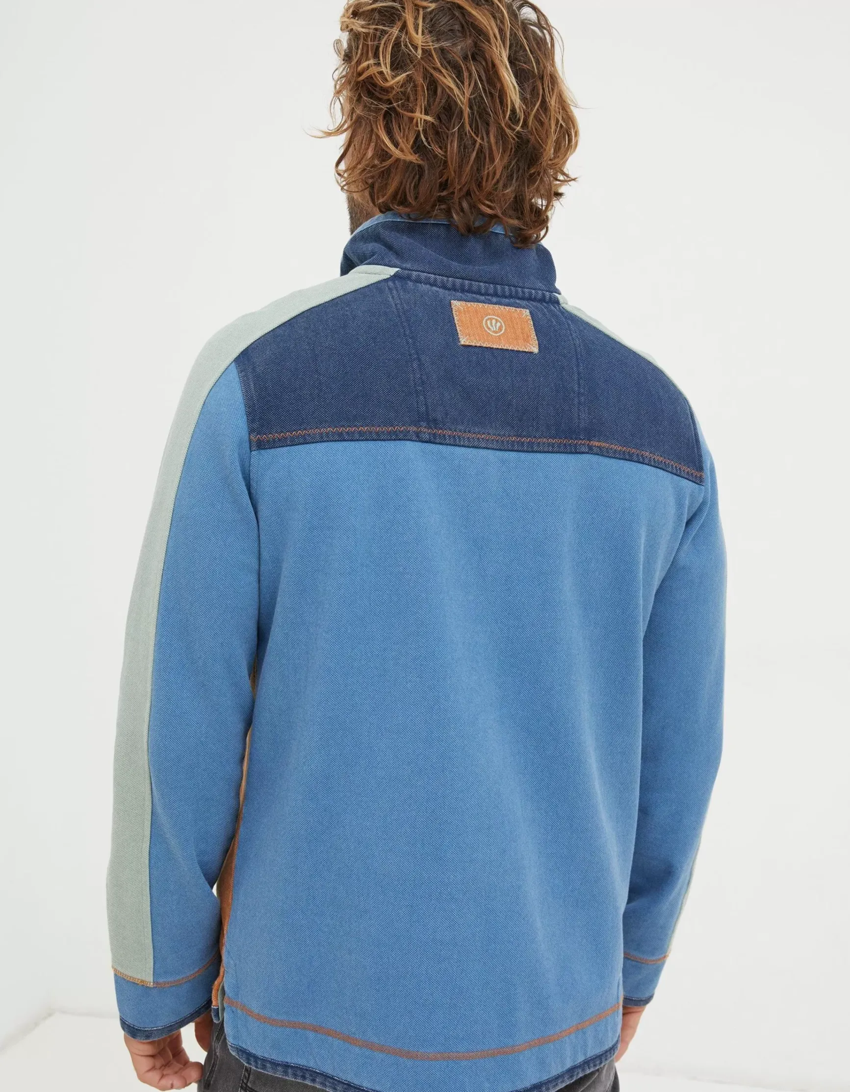 FatFace Airlie Panel Contrast Sweatshirt|Men Sweatshirts & Hoodies