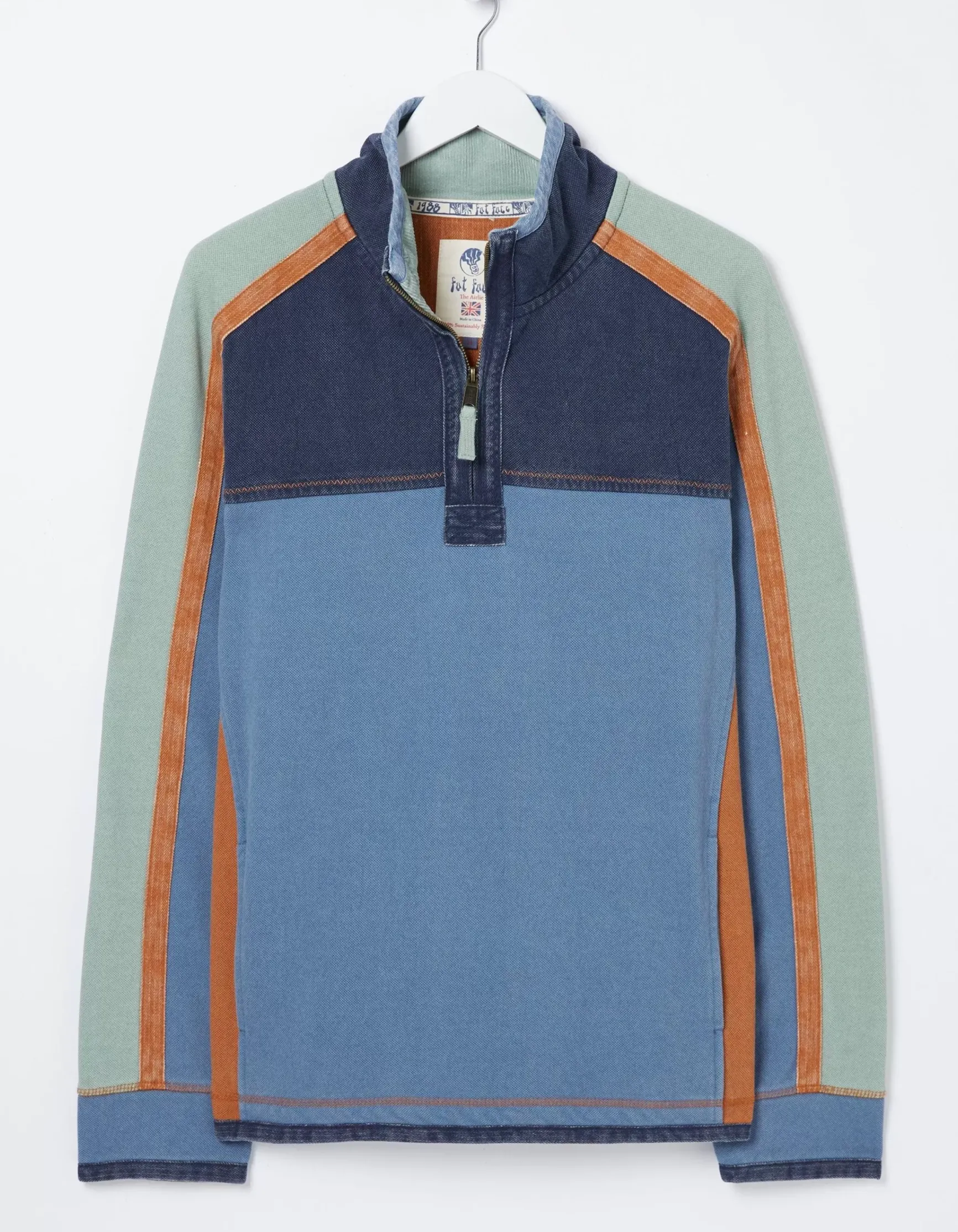 FatFace Airlie Panel Contrast Sweatshirt|Men Sweatshirts & Hoodies