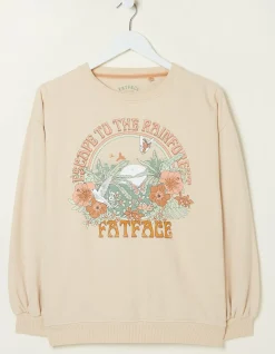 FatFace Alex Rainforest Crew Sweatshirt|Women Sweatshirts & Hoodies
