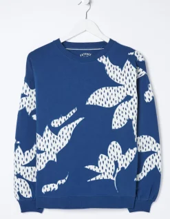 FatFace Alex Textured Leaves Crew Sweatshirt|Women View All