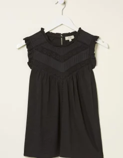 FatFace Ali Frill Sleeve Top|Women Tops & T-Shirts