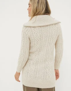 FatFace Alicia Collar Cable Knit Cardigan|Women View All