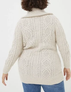 FatFace Alicia Collar Cable Knit Cardigan|Women View All