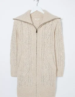 FatFace Alicia Collar Cable Knit Cardigan|Women View All