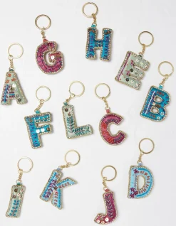 FatFace Alphabet Beaded Keyring A-L|Gifts View All