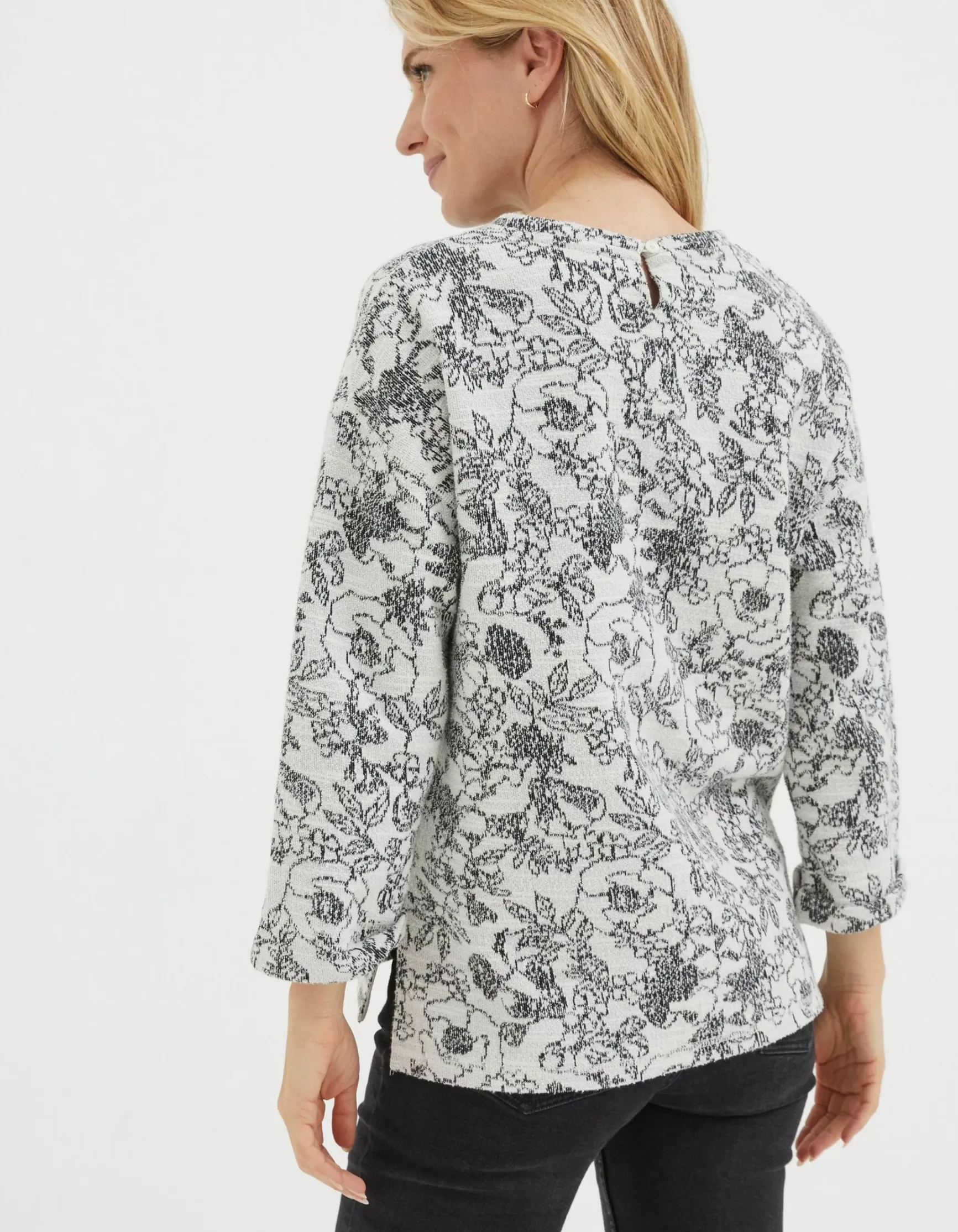 FatFace Amari Jacquard Sweatshirt|Women Sweatshirts & Hoodies