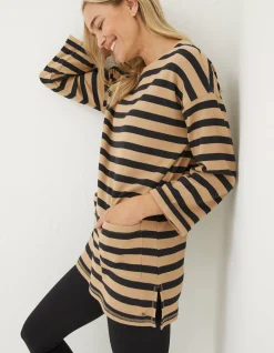 FatFace Amari Stripe Tunic|Women Sweatshirts & Hoodies