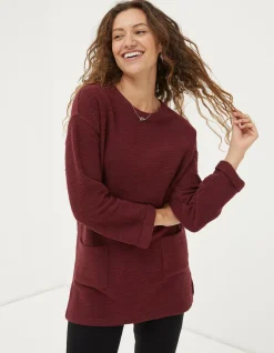 FatFace Amari Textured Tunic|Women Sweatshirts & Hoodies