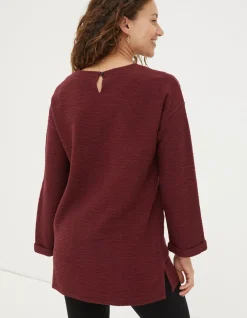 FatFace Amari Textured Tunic|Women Sweatshirts & Hoodies