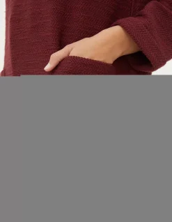 FatFace Amari Textured Tunic|Women Sweatshirts & Hoodies