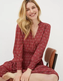 FatFace Amba Craft Geo Jersey Dress|Women Dresses