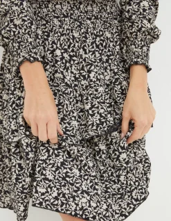 FatFace Amba Mono Vines Jersey Dress|Women Dresses