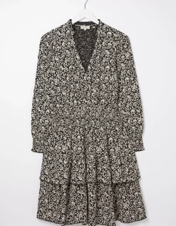 FatFace Amba Mono Vines Jersey Dress|Women Dresses