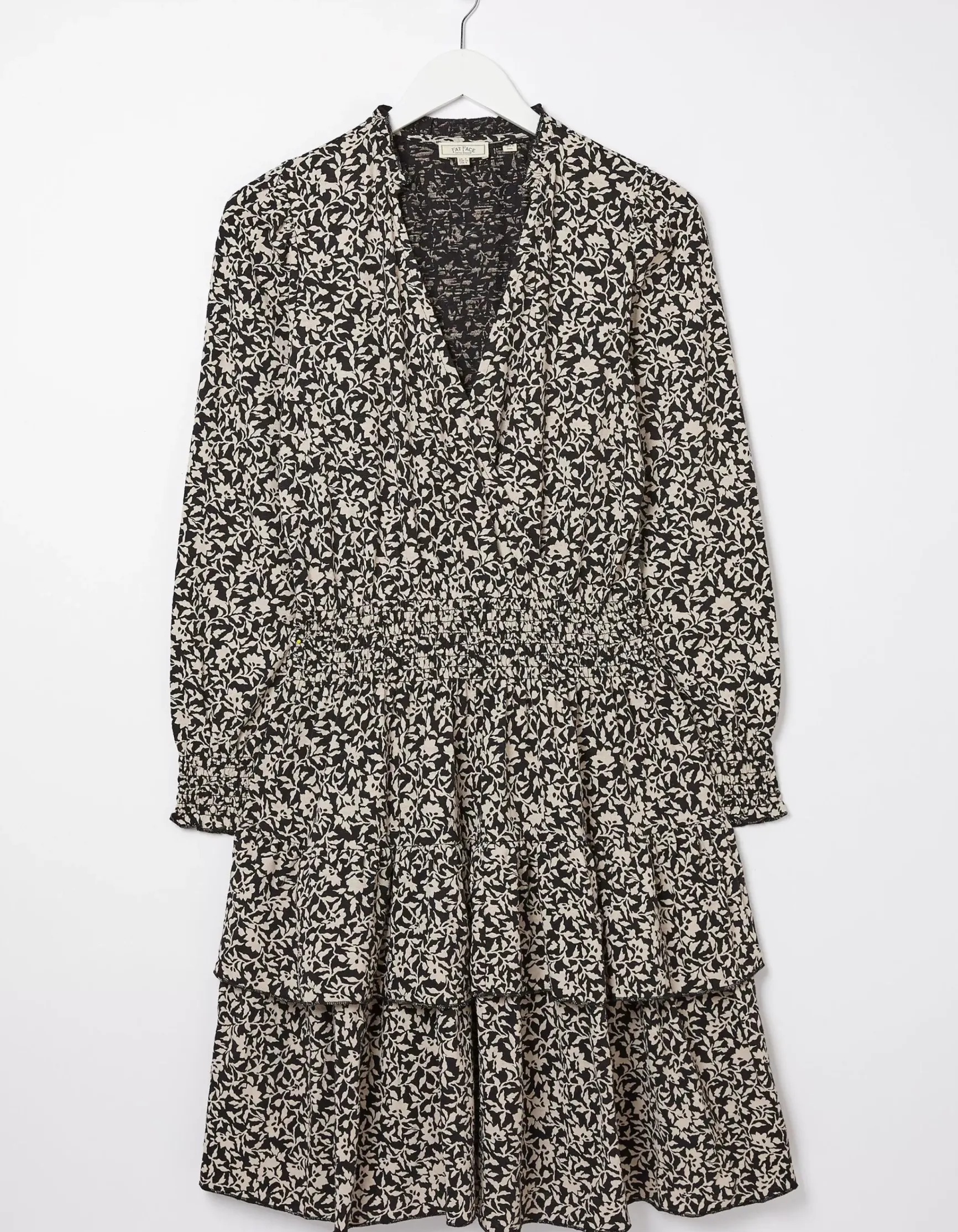 FatFace Amba Mono Vines Jersey Dress|Women Dresses
