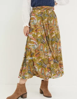 FatFace Amelie Prairie Paisley Midi Skirt|Women View All