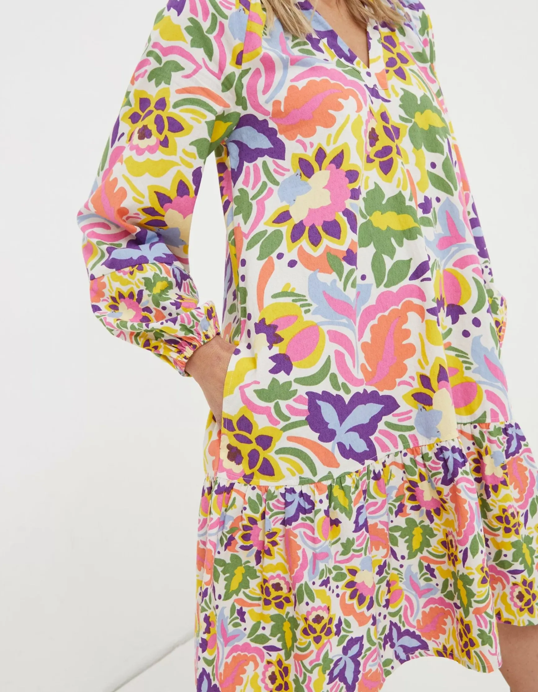 FatFace Amy Art Floral Tunic Dress|Women View All