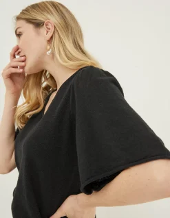 FatFace Angela V Neck Knitted Top|Women Knitwear