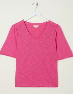FatFace Angela V Neck Knitted Top|Women Knitwear