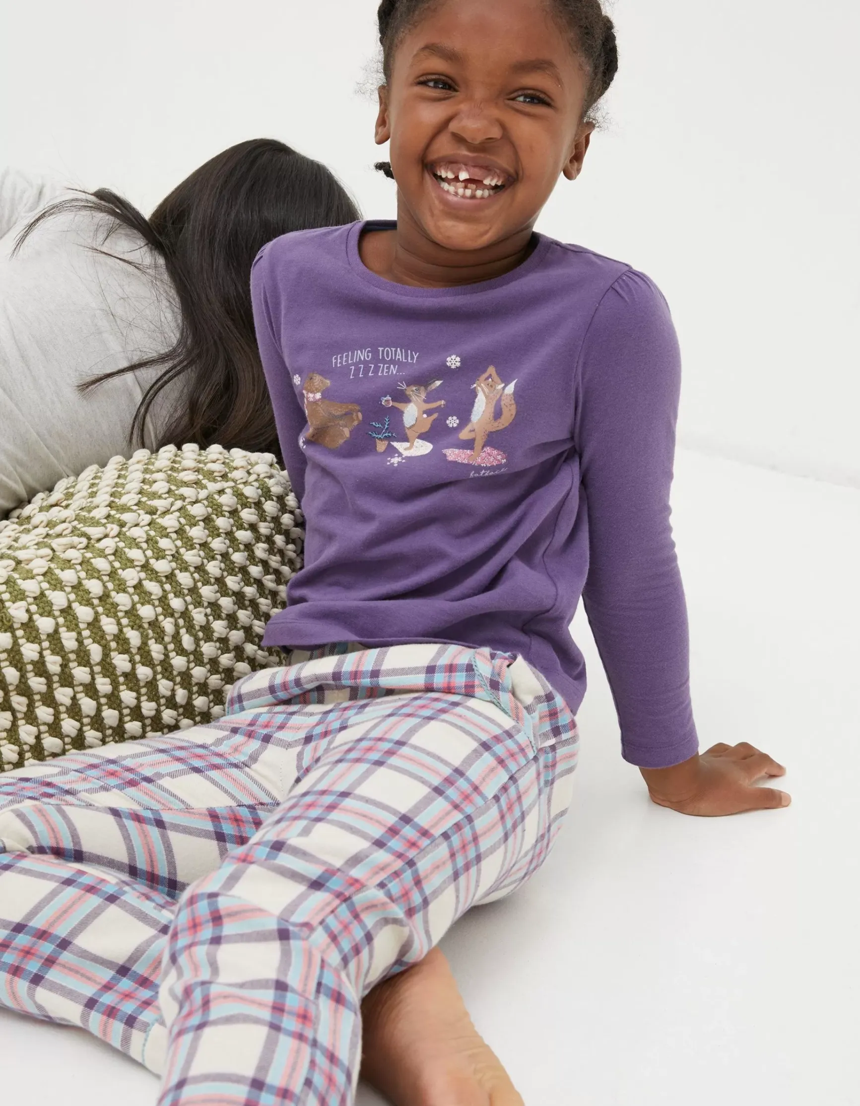 FatFace Animal Check Pyjama Set|Girls View All