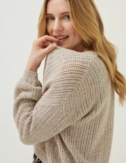 FatFace Anna Crochet Cardigan|Women Knitwear