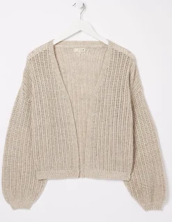 FatFace Anna Crochet Cardigan|Women Knitwear