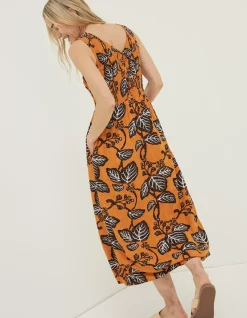 FatFace Anna Vine Floral Midi Dress|Women Dresses