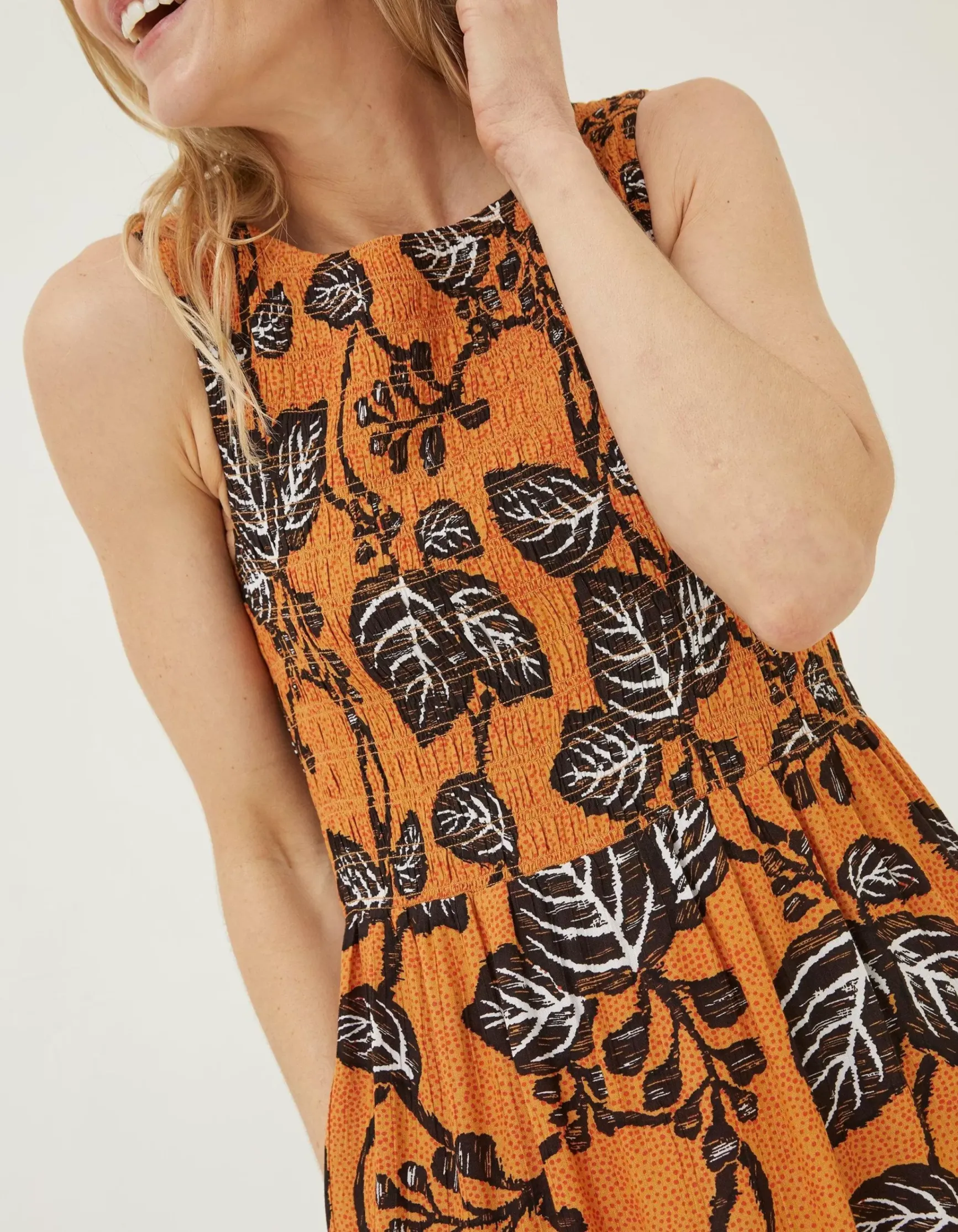 FatFace Anna Vine Floral Midi Dress|Women Dresses