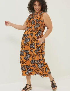 FatFace Anna Vine Floral Midi Dress|Women Dresses