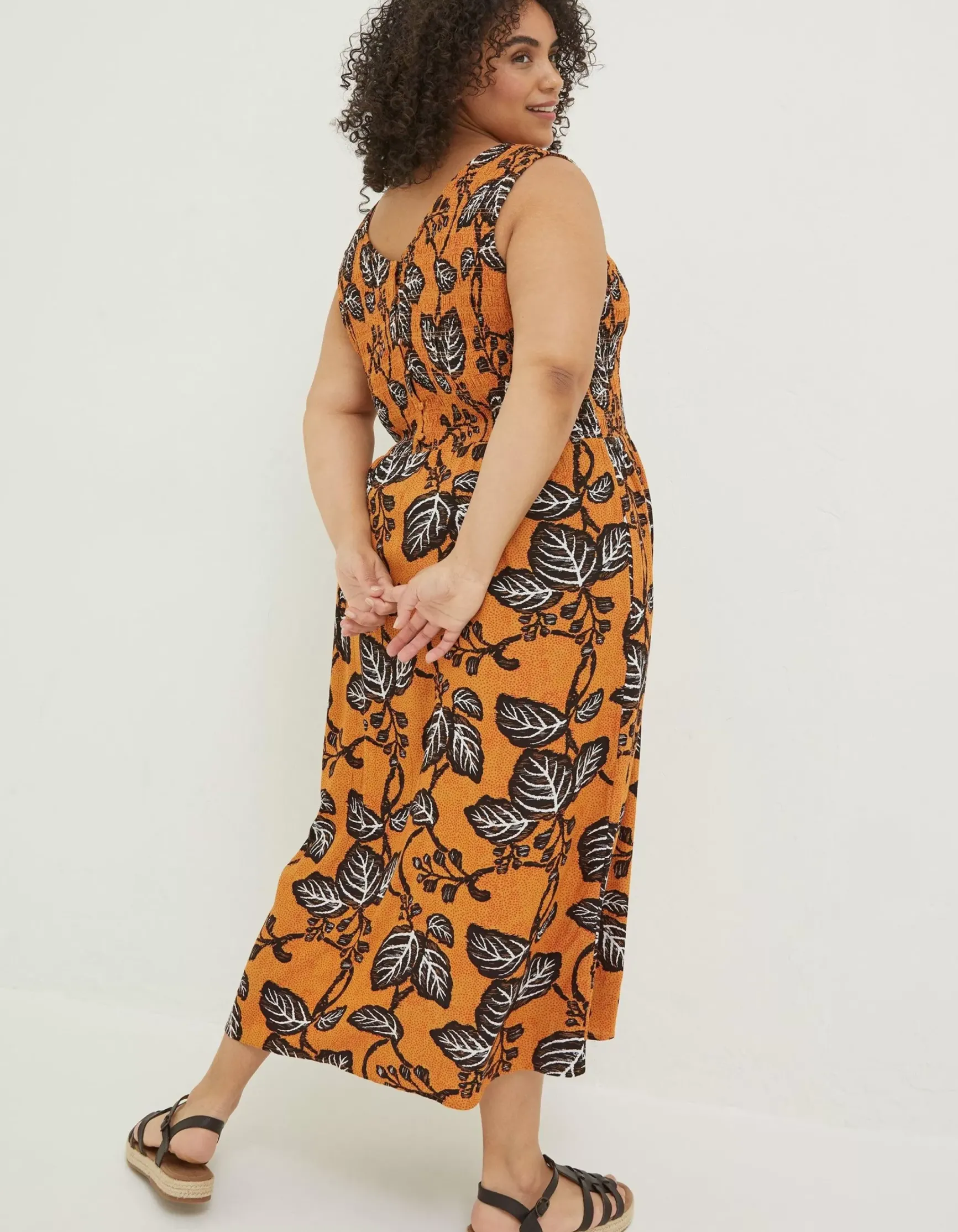 FatFace Anna Vine Floral Midi Dress|Women Dresses