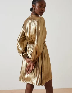 FatFace Annabelle Metallic Dress|Women Dresses
