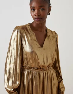 FatFace Annabelle Metallic Dress|Women Dresses