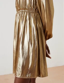 FatFace Annabelle Metallic Dress|Women Dresses