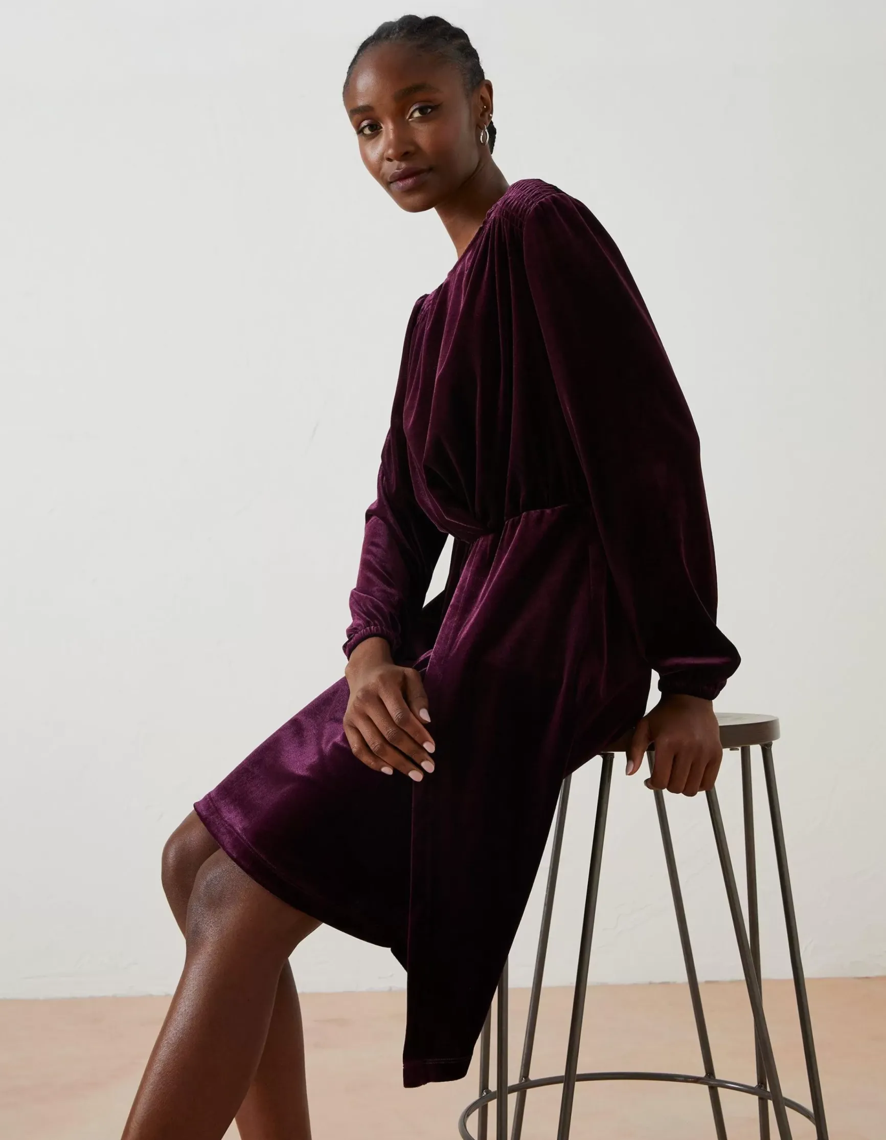 FatFace Annie Velvet Dress|Women Dresses