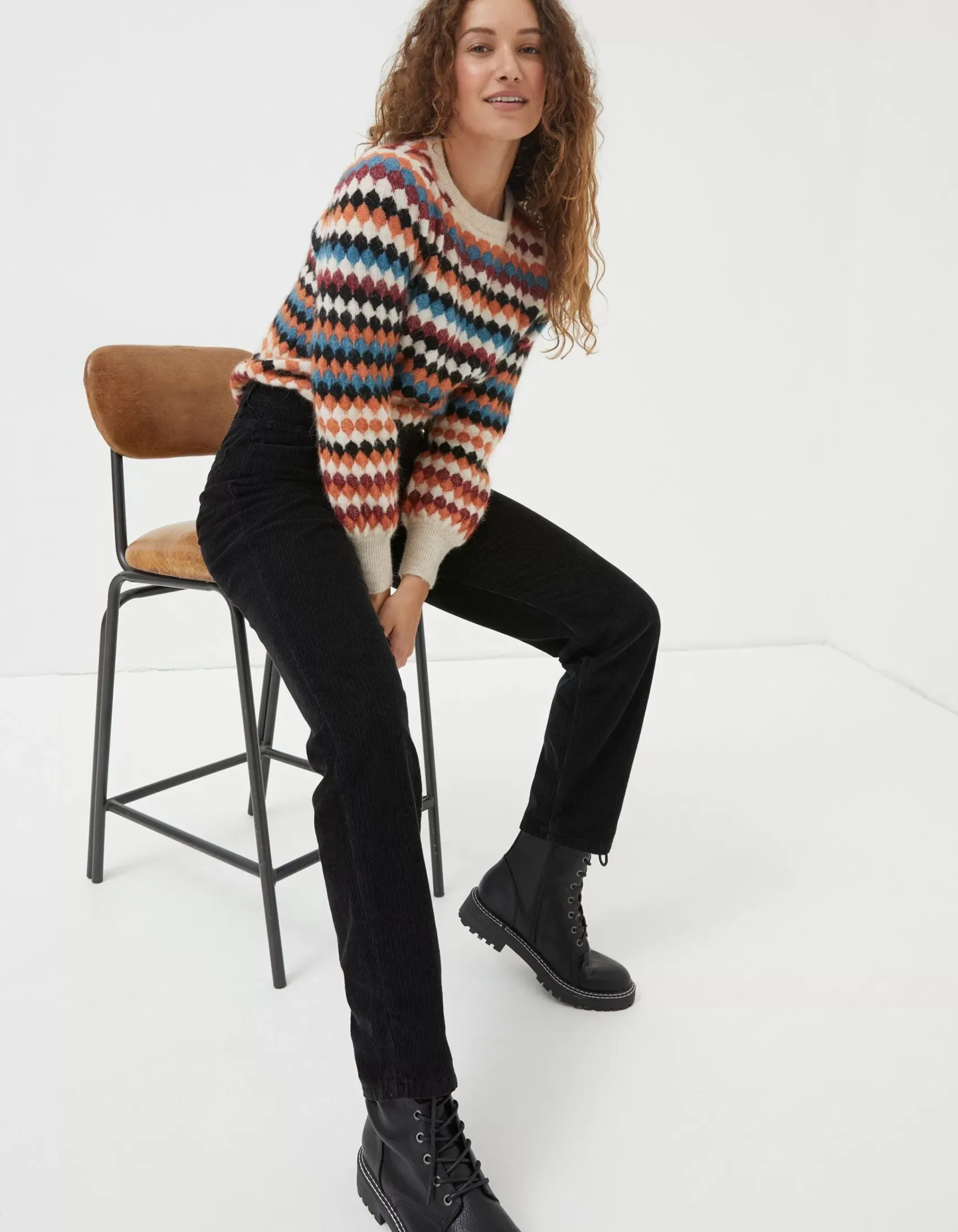 FatFace Arden Boyfriend Trousers|Women Trousers & Leggings