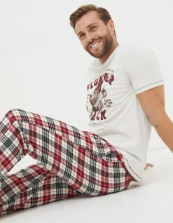 FatFace Argyll Checked Pyjama Bottoms|Men View All