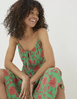 FatFace Ariel Bali Blooms Midi Dress|Women Dresses